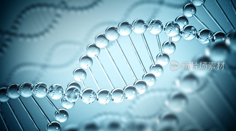 DNA背景- 3D插图